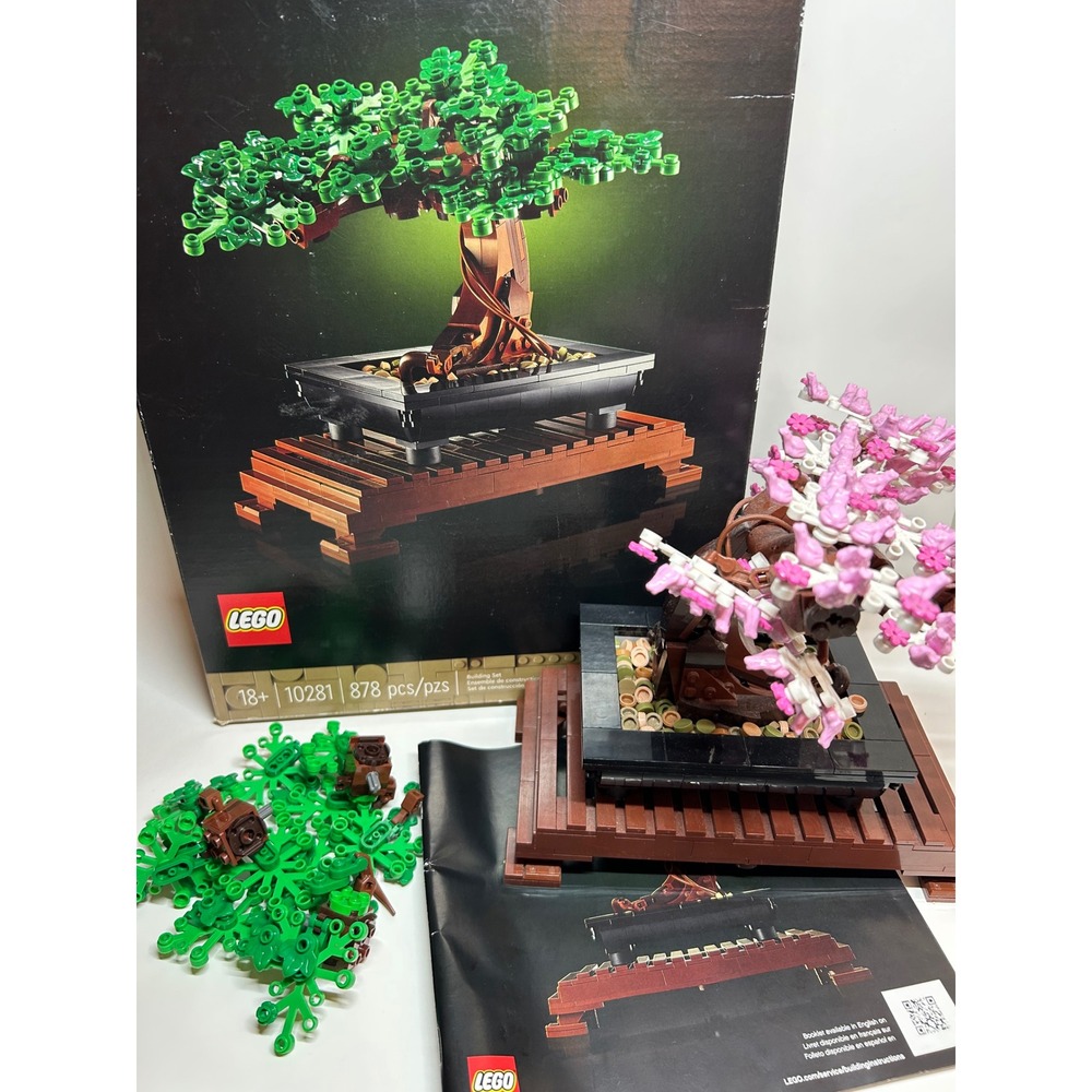 Lego Bonsai Tree 10281 w/ Box & Manual (99% complete!-disassembled) *READ*